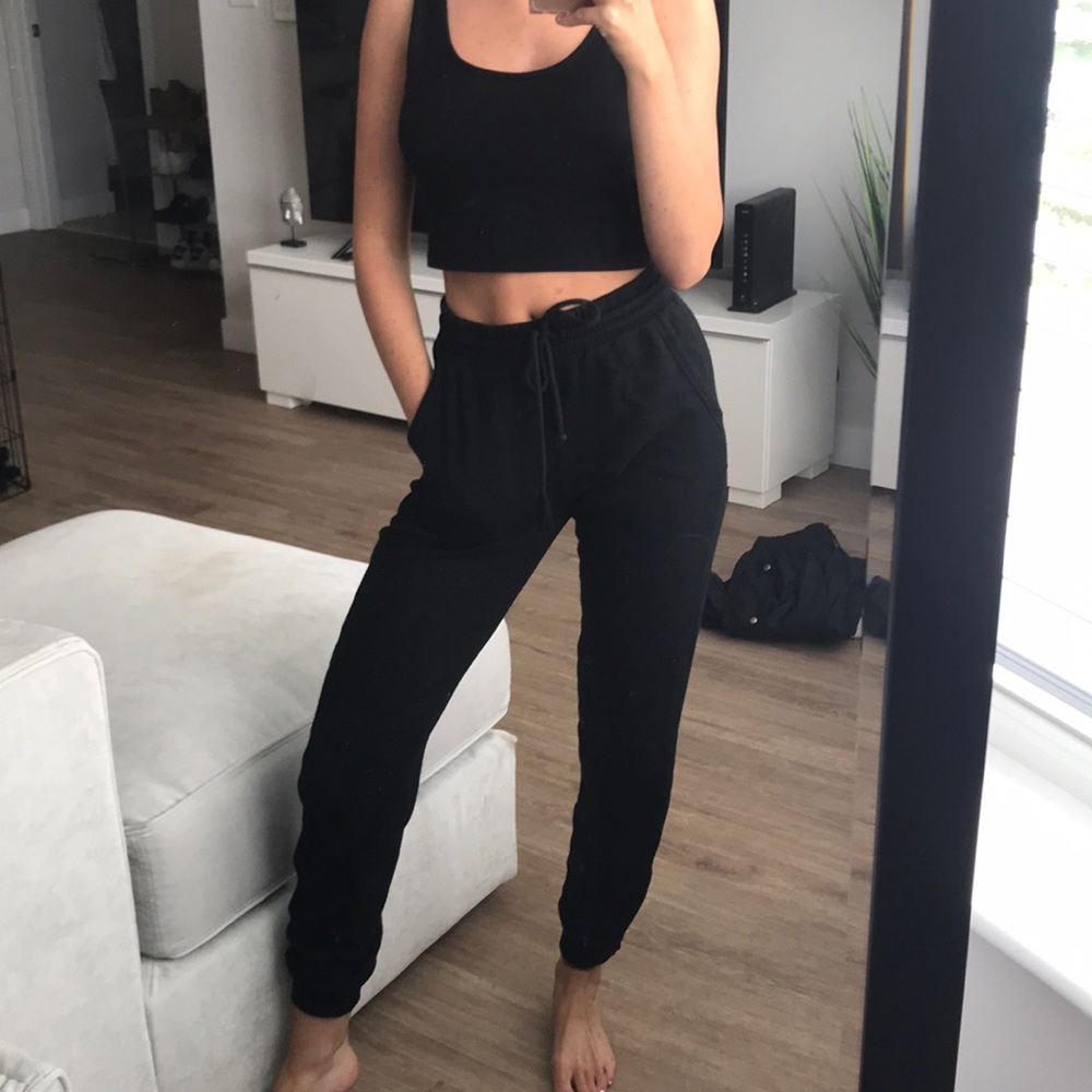 Black joggers
